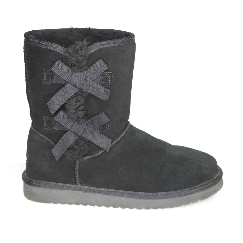 Koolaburra by UGG Victoria Black Short Winter Boots 1015874‎ Womens Size 9